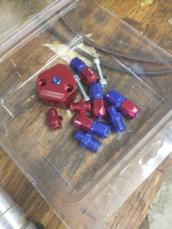 Assorted Russell AN Fittings And Hose Ends.