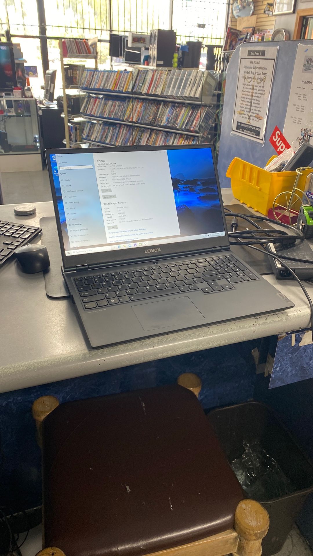 Lenovo Legion Laptop I7 1075h 16gb Ram Nvidia Rtx2060