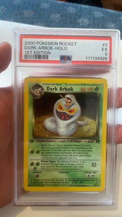 Dark Arbok 1st Edition Pokemon Card Holo Rare  #2