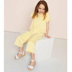 Copper Key Girls' Dearisst Eyelet Bow Platform Wedge Sandals,  White