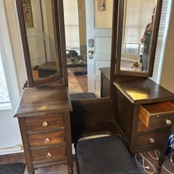 Vintage Wood Vanity $150.00 OBO