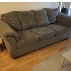 Like New   Ashley Grey Triple Sofa    Must Sell