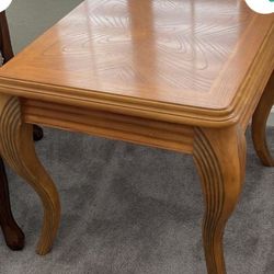 Set Of Sturdy Wood  End Tables 