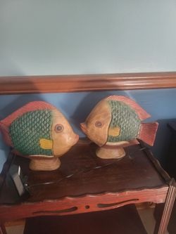Wooden fish hand carved from thailand