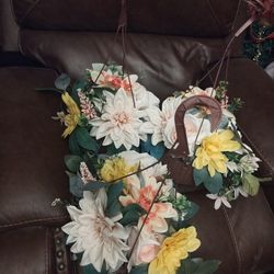 Three Artificial Hanging Flowers