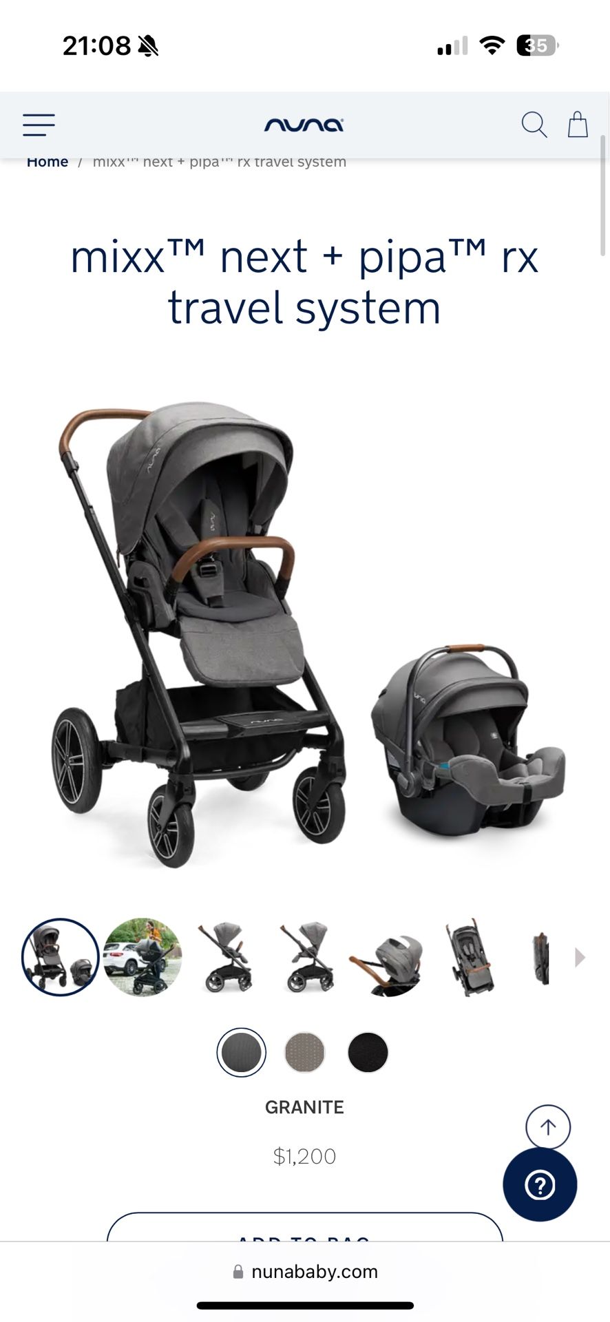 Nuna Stroller With Car seat