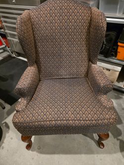 Wingback chair.