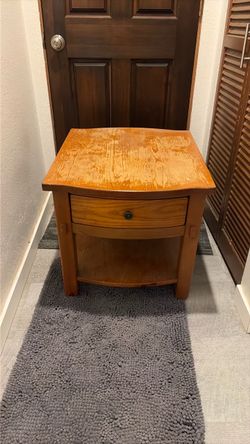 Pair of wooden nightstands