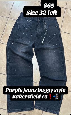 Purple jeans
