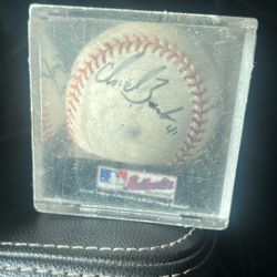 Autographed Chris Burke Baseball