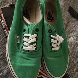 Green Vans Size 8men
