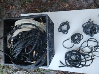 LOT of Monster audio stereo and video RCA cables