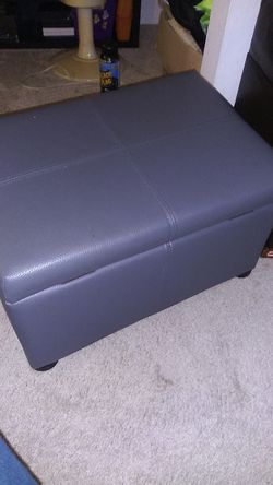 LEATHER OTTOMAN