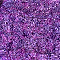 Hot Pink Mesh Scarf