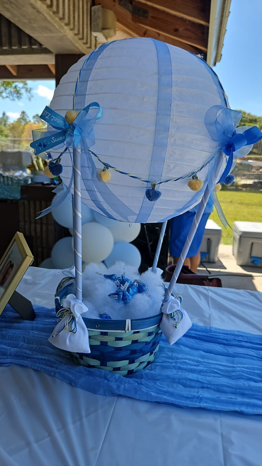 Hot Air Balloon Center Pieces Baby Shower Or Birthday 