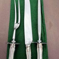 Vintage 3 Pcs Cutlery Set Fork Knife Sharpener $40