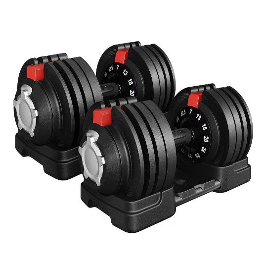 52.5 Adjustable Dumbbells Set