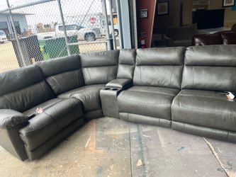 Leather sectional 🦖