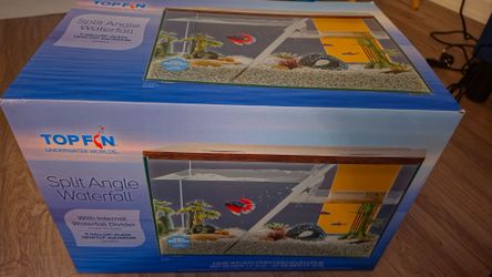 Topfin Split Angle Waterfall 5 Gallon Aquarium Kit
