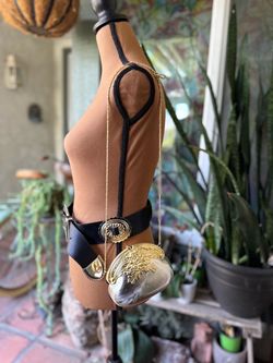 Gold Metal Crossbody Mini Bag