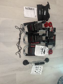 2 Kayak Carrier Set - 2 Malone J-Downloader Carriers, 2 Pelican Carrier Straps and 1 Sherpak Boat Roller