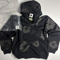 All black denim tear