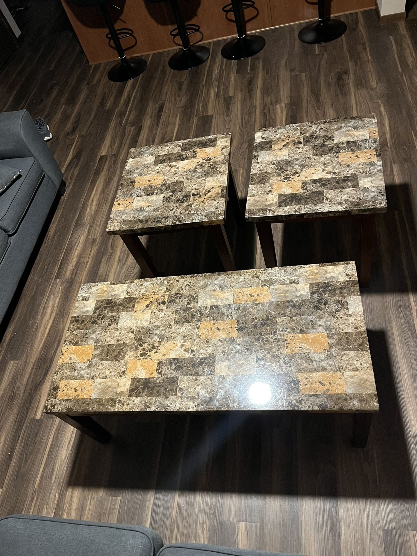 Table with Two Stools