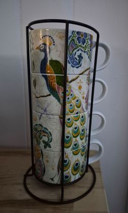 Pier One Cup Set with Holder