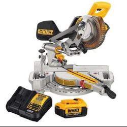 Dewalt Sliding Chopsaw 7 1/4 With Battery And Charger New