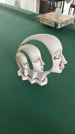 Cool Bookend 3 Faces Made in Mexico