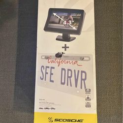 Scosche 4.3" Monitor Back Up Camera System with Mountable License Frame…