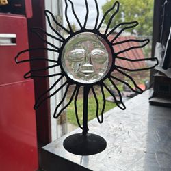 Metal Glass Candle Holder 