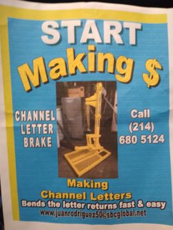 Channel brake machine