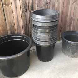 Black Nursery Plant Pots