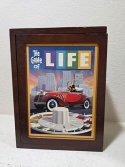 Game of Life Wood Book Collection Hasbro Complete Great Condition