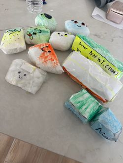 Homemade squishies and dumplings