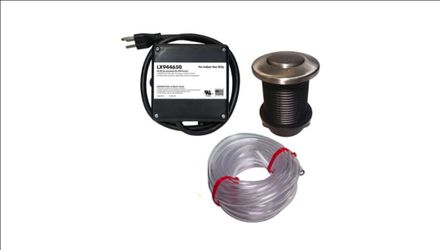 Disposer air switch double outlet with 3" cord