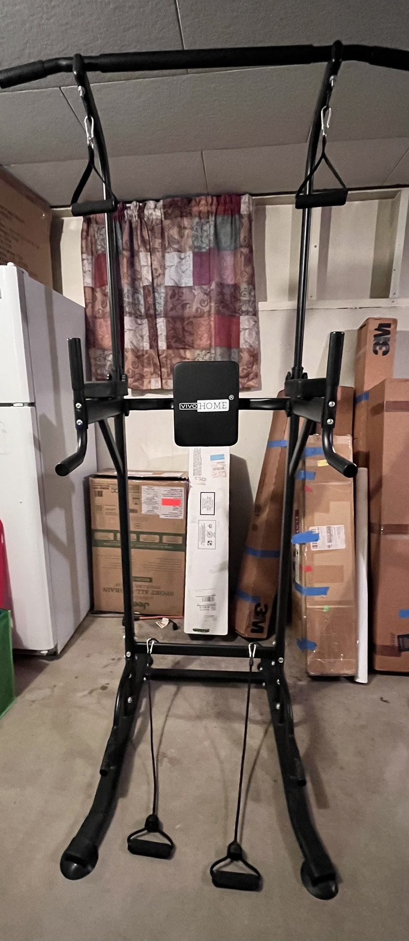 Power Tower, Pull Up Bar Stand Dip Station, Adjustable Heights, Training Chin Up Tower
