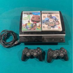 Playstation 3 Bundle - Console, 2 Controllers, 2 Games