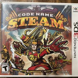 New Nintendo 3DS Code Name S.T.E.A.M. Strike Team Eliminating The Alien Menace Game. Sealed