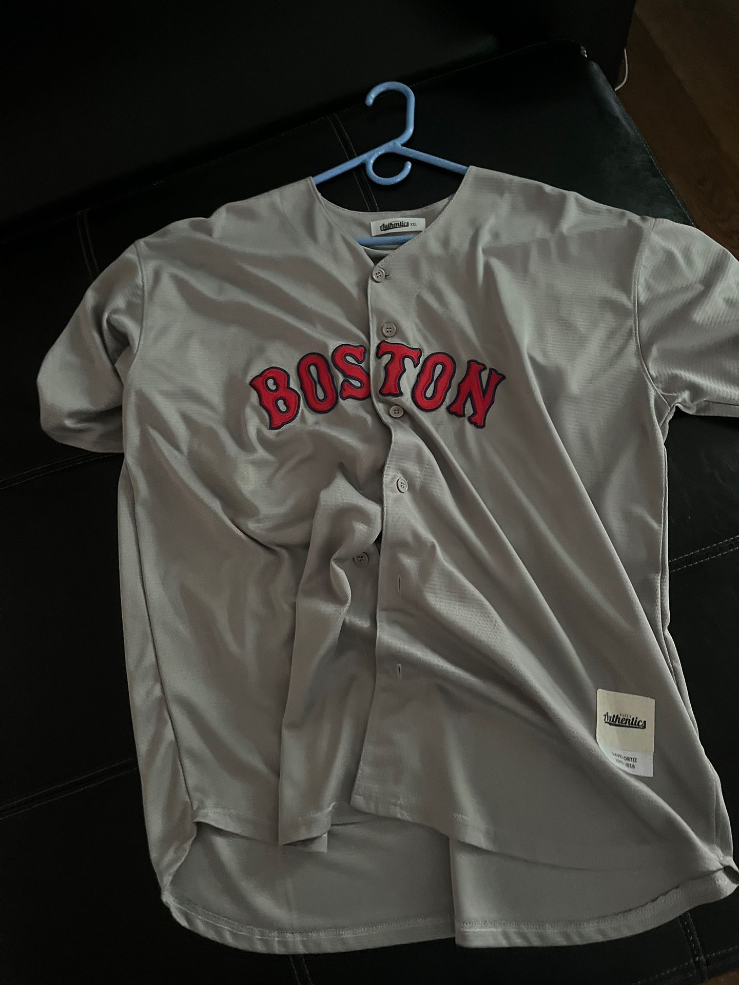red sox button down jersey