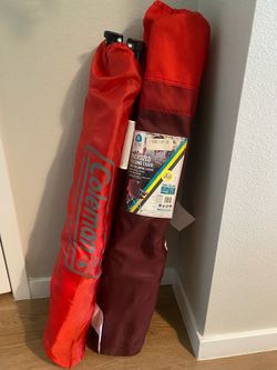 Two Red Camp chairs