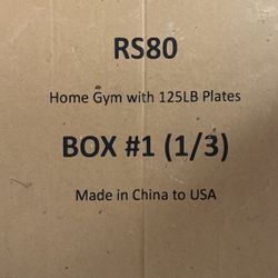 Brand New In Box Home Gym With 125 LB Plates 