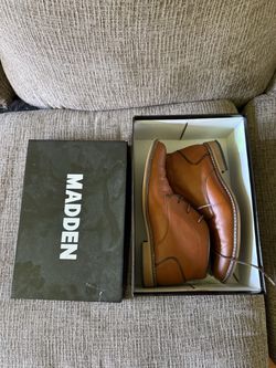 Madden Men's Tan Leather Chukka Boots 10.5M