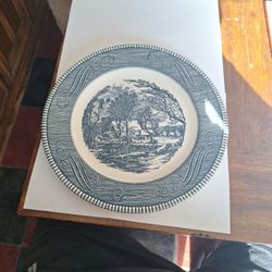 Vintage Currier & Ives "Old Grist Mill" By Royal China Made In USA Plate
