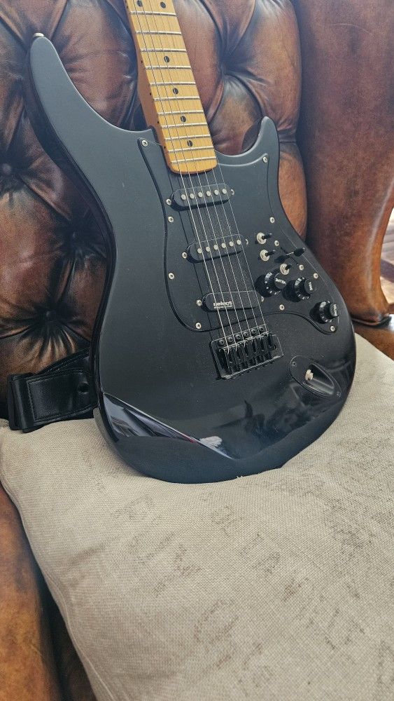 Modded Unknown Strat Guitar