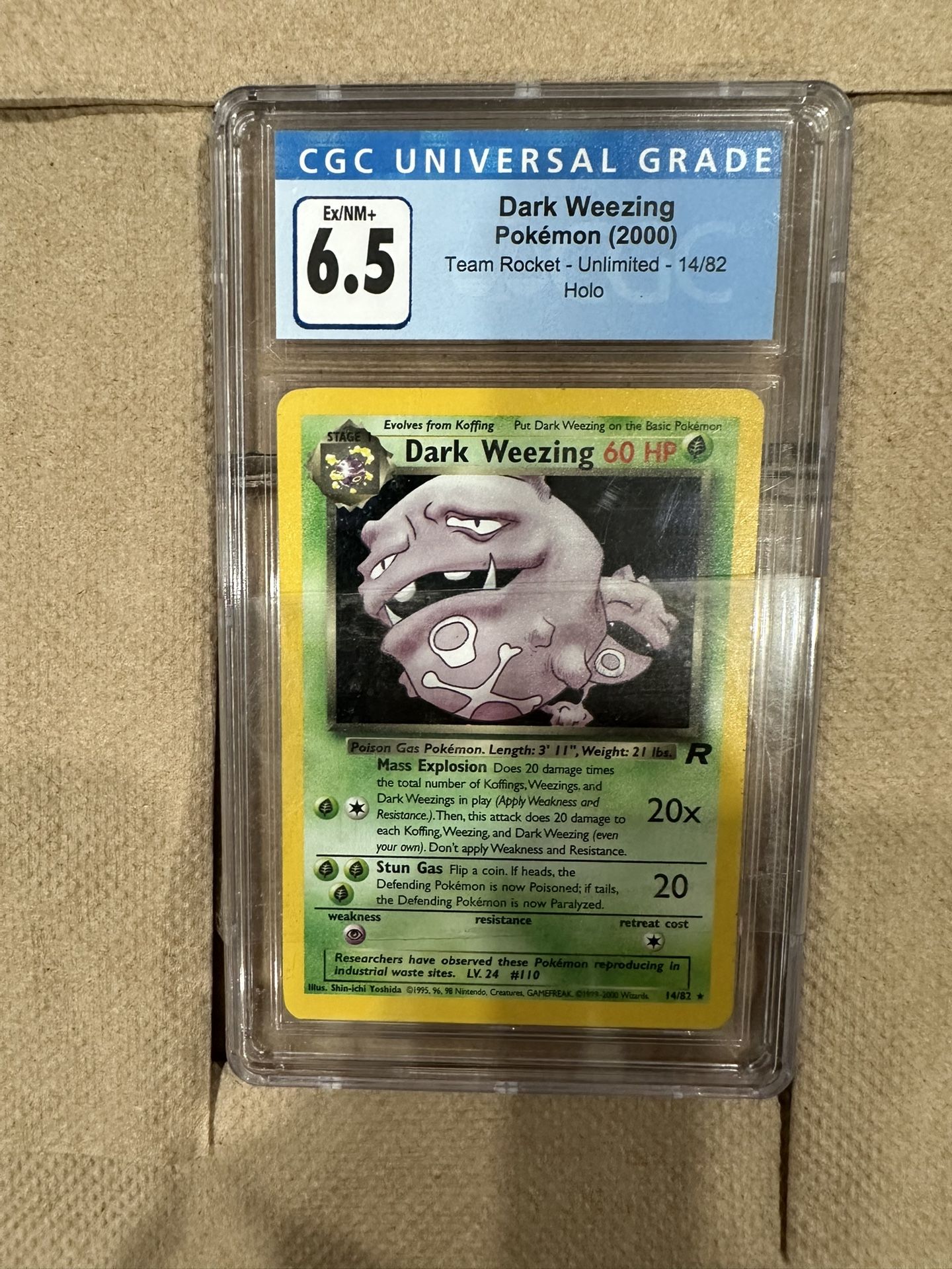 Pokemon Graded Card “Dark Weezing”