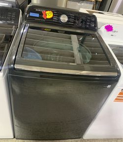Samsung Top Load Washer Black Stainless- Take It today Pay Later!