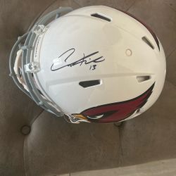 Full Size Autographed Helmet From Larry Fitzgerald