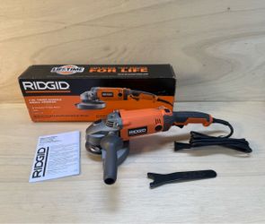 Ridgid 7” Twist Handle Angle Grinder powerful 15 amp motor Model R10202